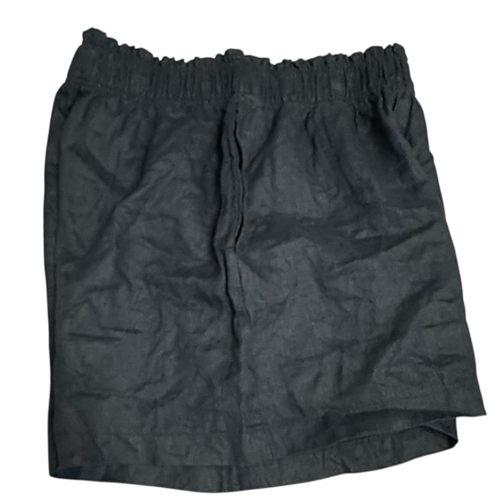 Quince 100% European Linen High Waisted Black Shorts Size M. - Picture 3 of 8
